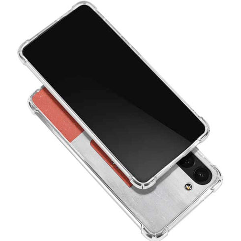 Poland Flag Distressed Galaxy S24 FE Clear Case